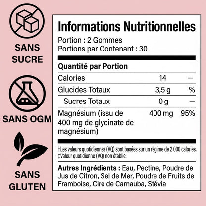Informations nutritionnelles Alma